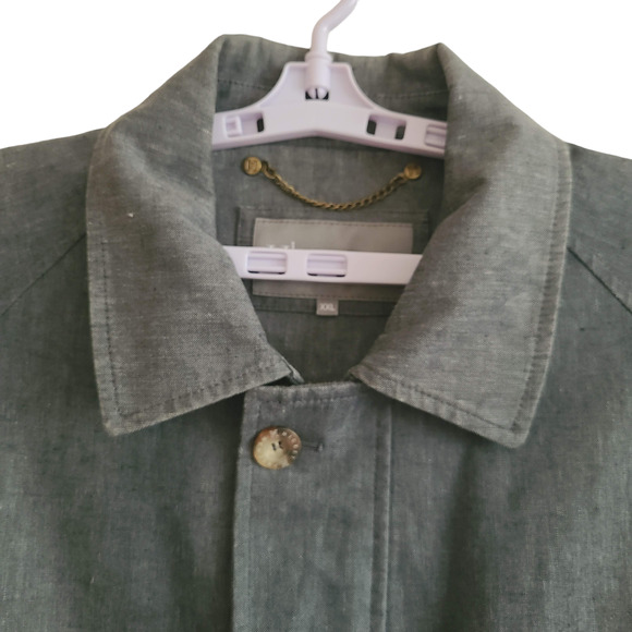 HICKEY FREEMAN 100% Linen Storm‎ System Zip Front Anorak Jacket Men's XXL - Picture 4 of 16